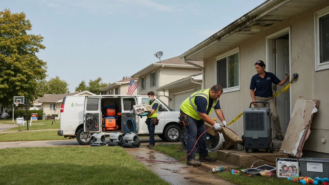 Water Damage Restoration in Big Bend, WI near me